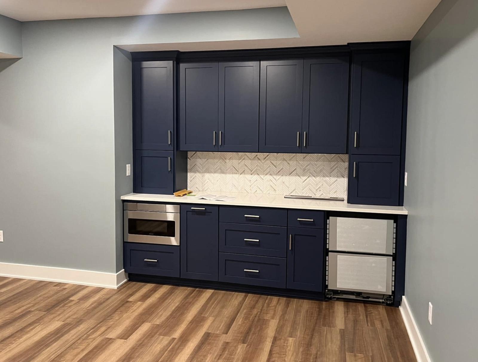Basement Wet Bar Cabinetry